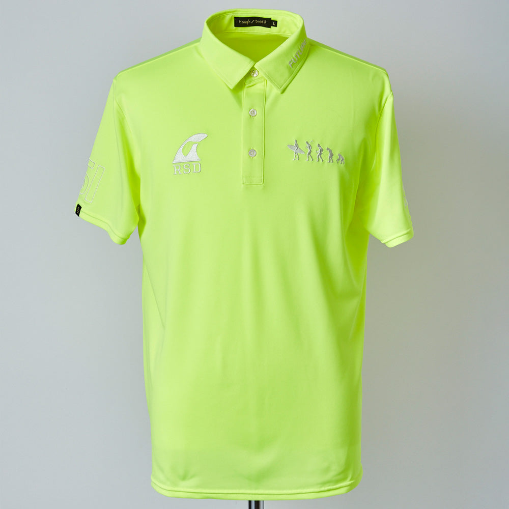 【rough&swell】NEON EVOLVE TOUR POLO［YELLOW］（RSM-22089）