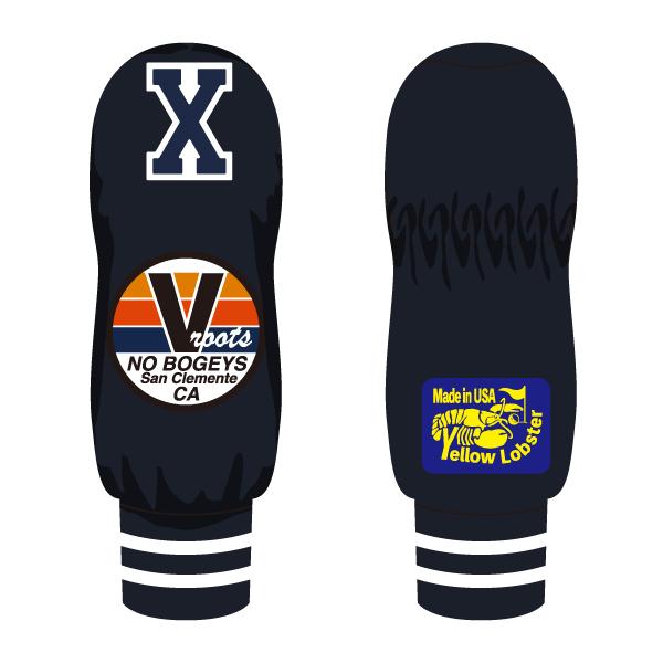 【yellow lobster】TRESTLES NO BOGEYS NAVY X（UT HEAD COVER）