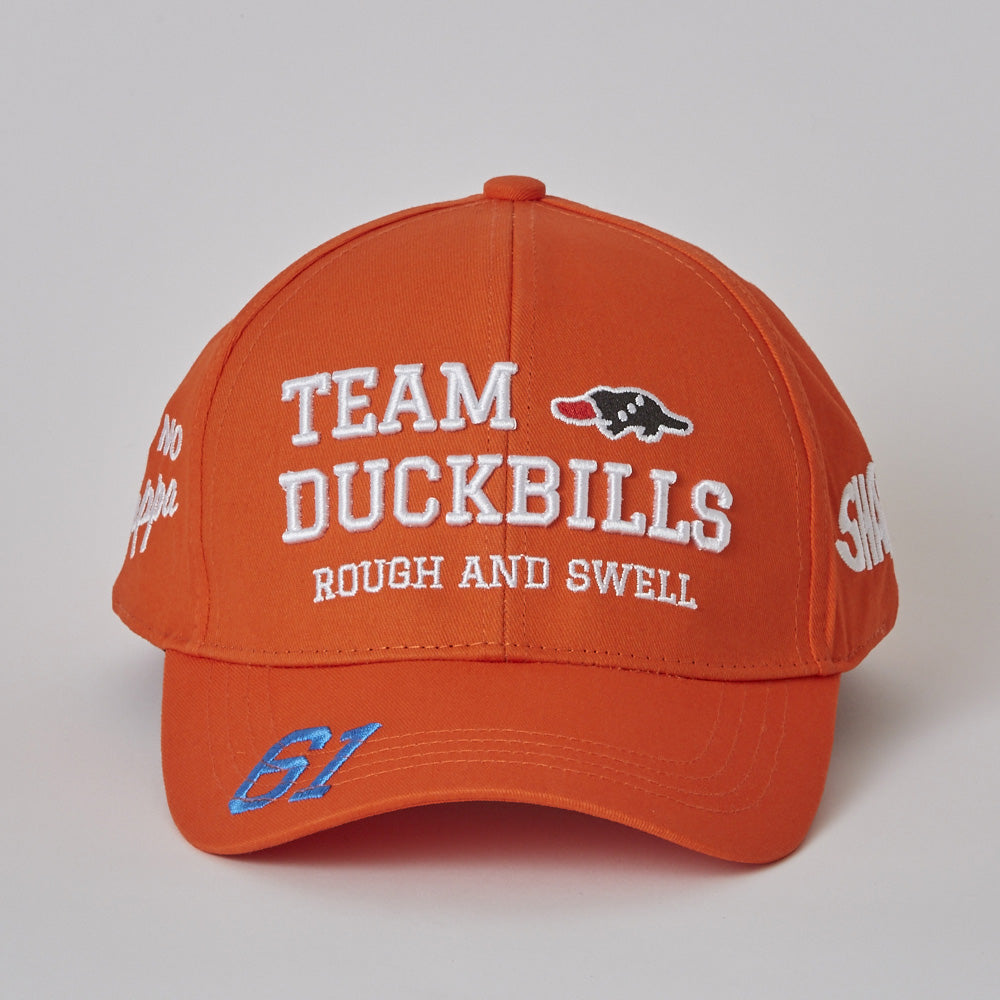 rough&swell】TEAM DUCKBILLS CAP ［ORANGE］（RSA-23001）