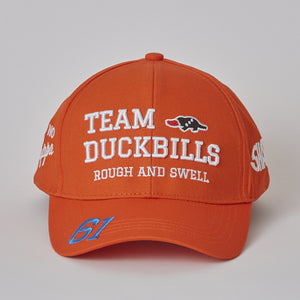 【rough&swell】TEAM DUCKBILLS CAP ［ORANGE］（RSA-23001）