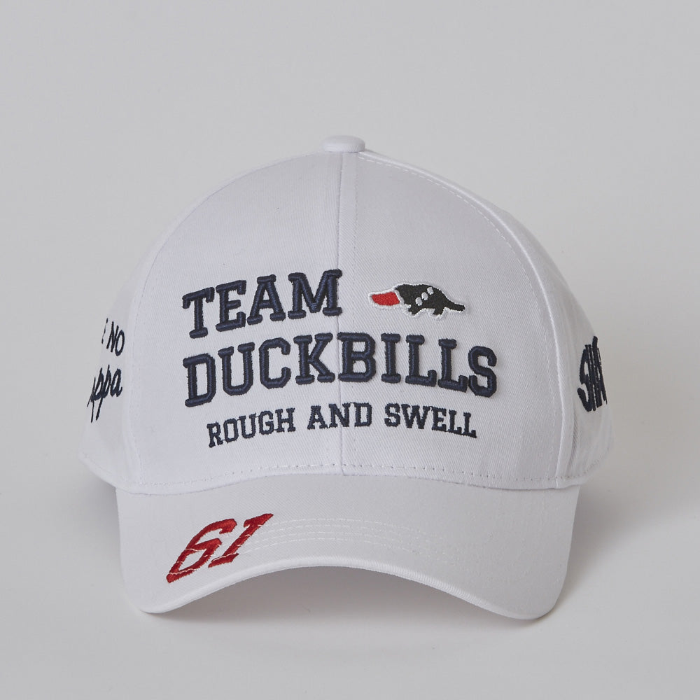 【rough&swell】TEAM DUCKBILLS CAP ［WHITE］（RSA-23001）