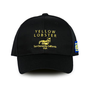 【yellow lobster】CAP EMB BIG YL［BLACK］（YL-6789M-YL-BK）